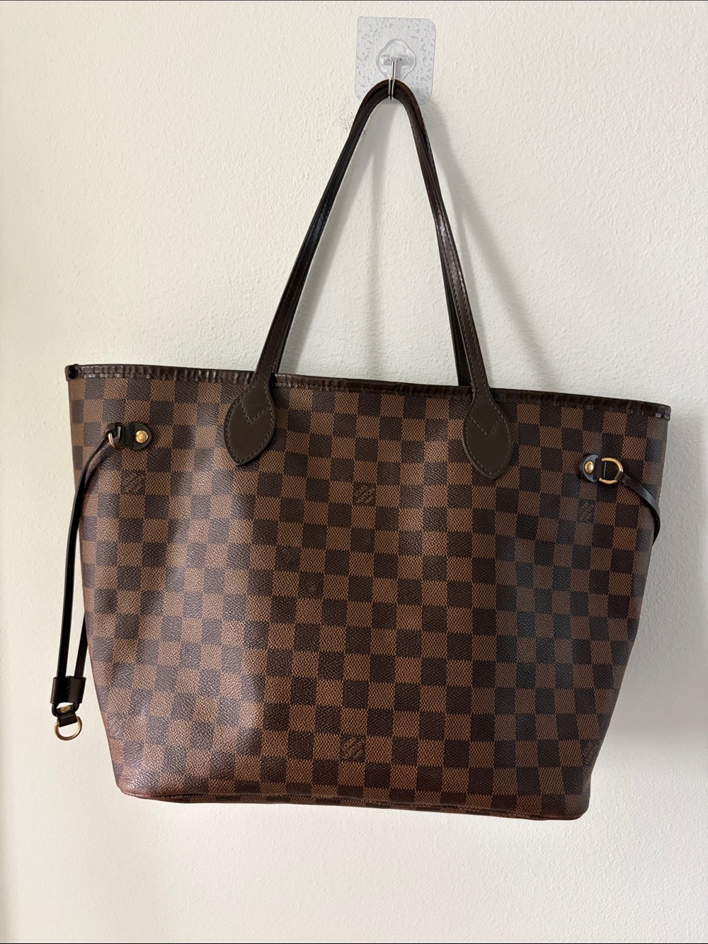 Louis Vuitton Red and Black Striped Canvas carry all Tote